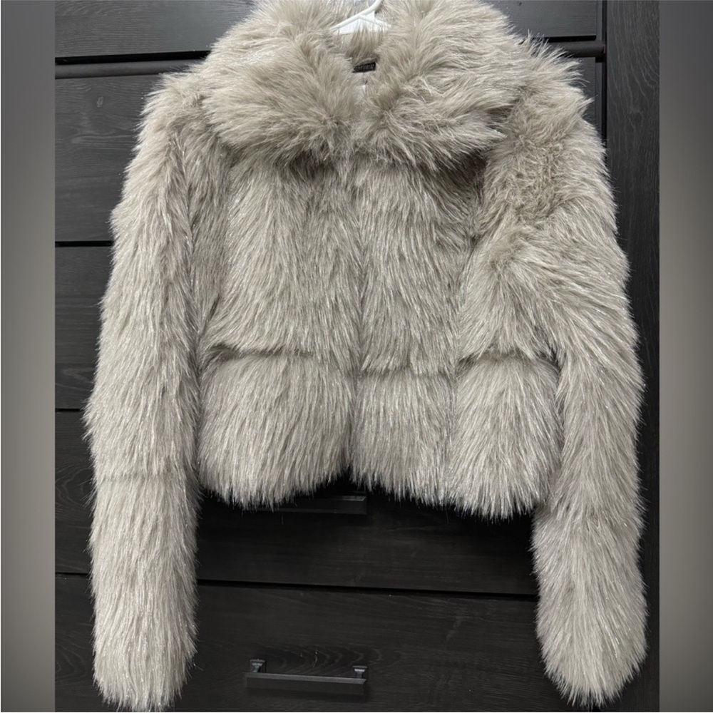 Jason Wu Women Faux Fur Shaggy Jacket, original $480